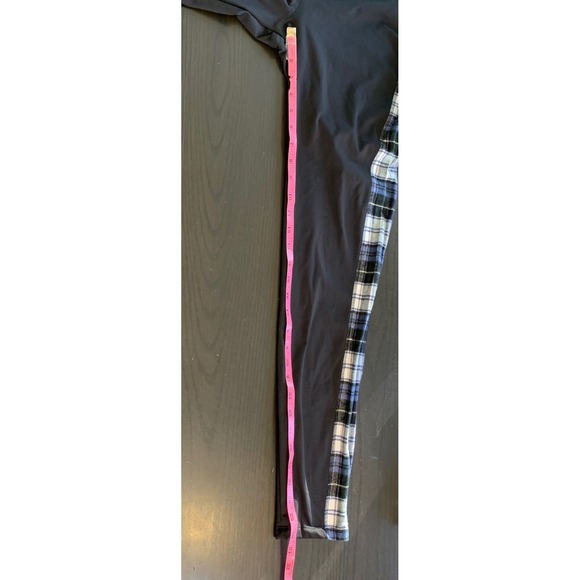 The Vermont Flannel Co Black Plaid Leggings Lounge Pants Women's Large - Picture 9 of 11